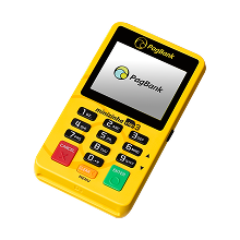 Maquininha Minizinha Chip 3 amarela em destaque
