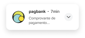 Ícone de comprovante enviado por SMS