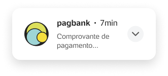 Ícone de comprovante enviado por SMS