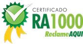 Selo Reclame Aqui de ótimo atendimento